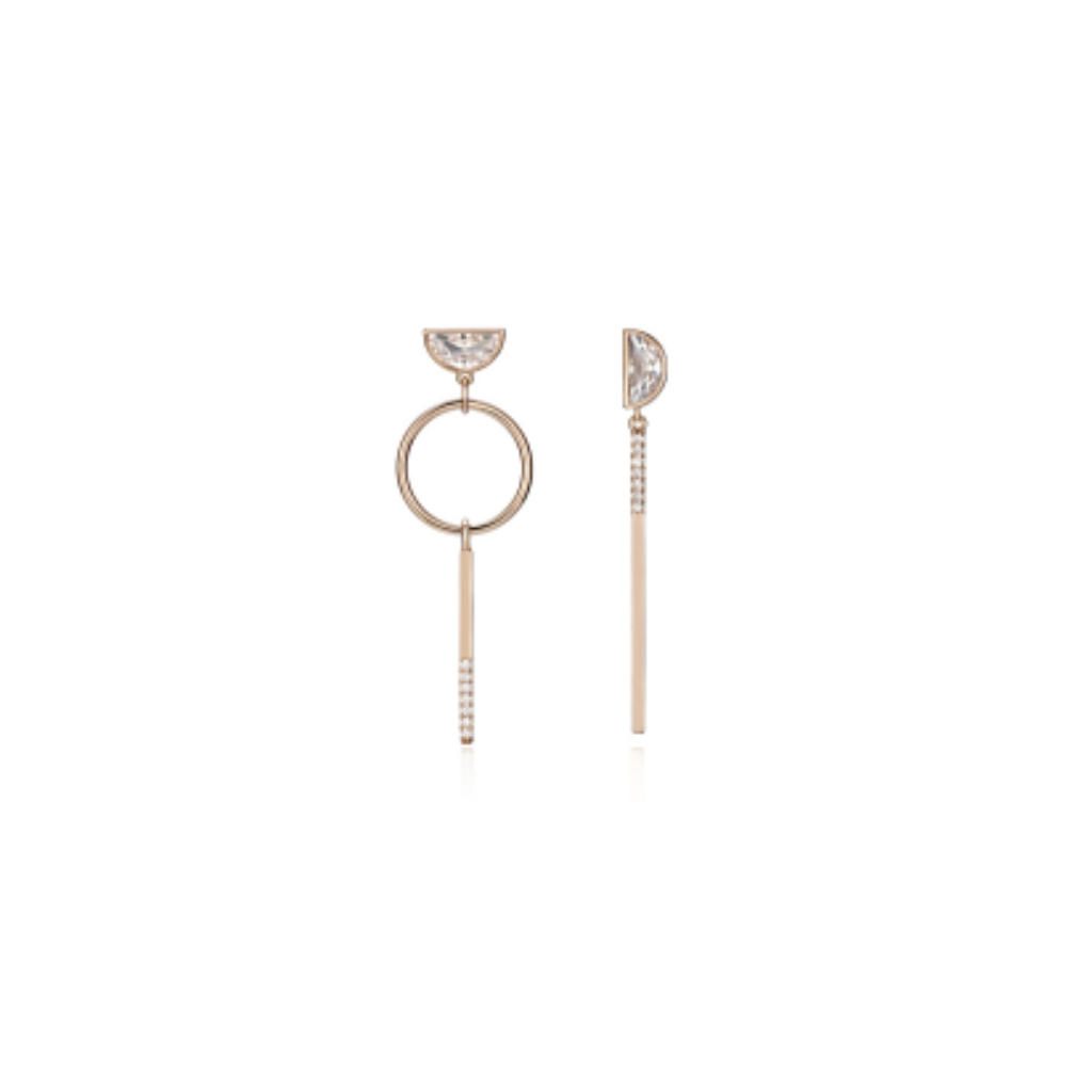 HKAG0213-024 언발 실버 드롭 귀걸이 C24EB208 (A24)