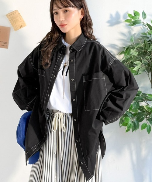 日本🇯🇵連線 JAVA 大口袋設計寬鬆牛仔襯衫外套 休閒 襯衫 Oversized 外套 外搭 長袖 牛仔襯衫 3色(任買兩件711免運)/預購