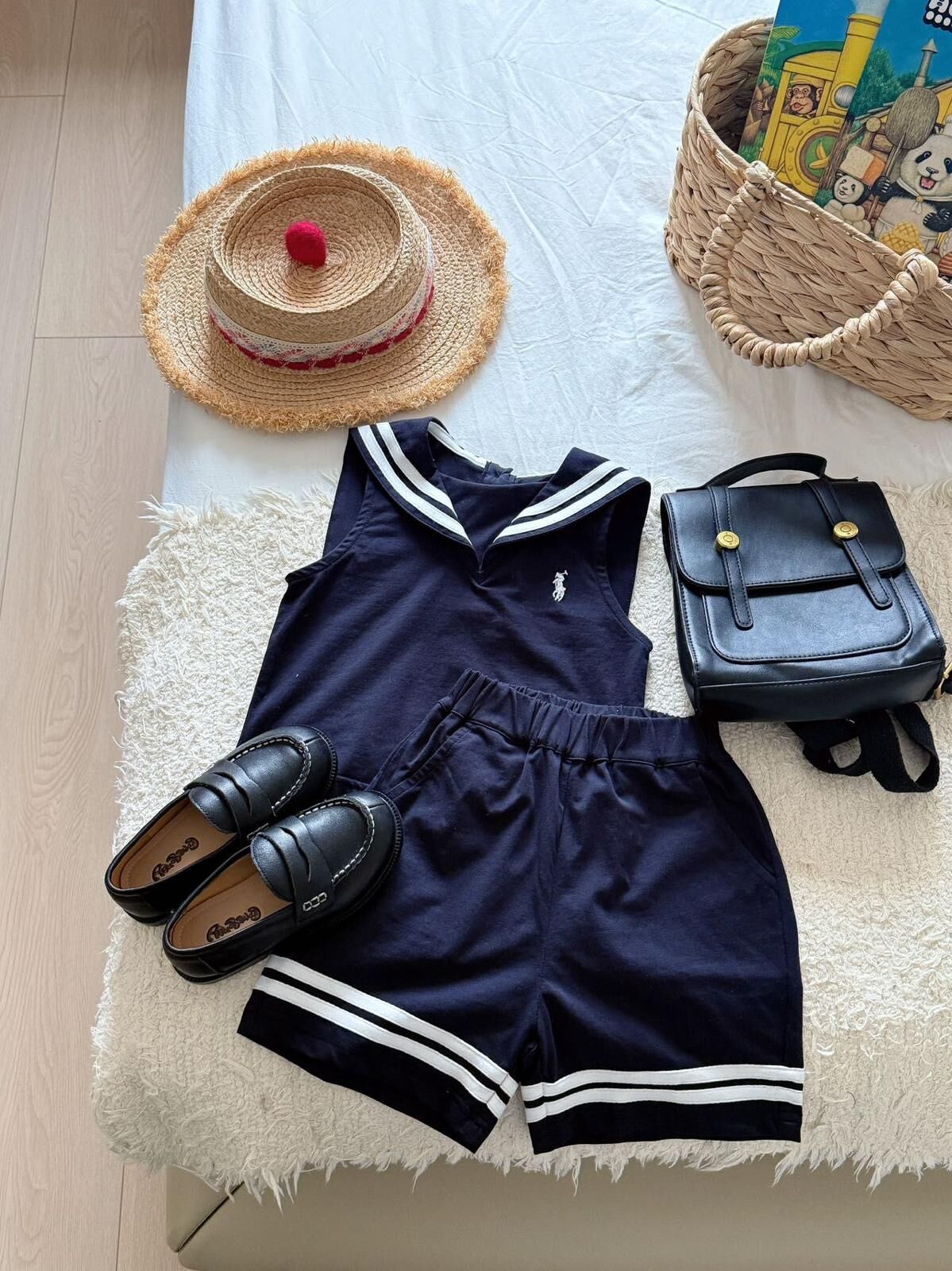 廠單 RL Polo夏日海軍風兄妹裝