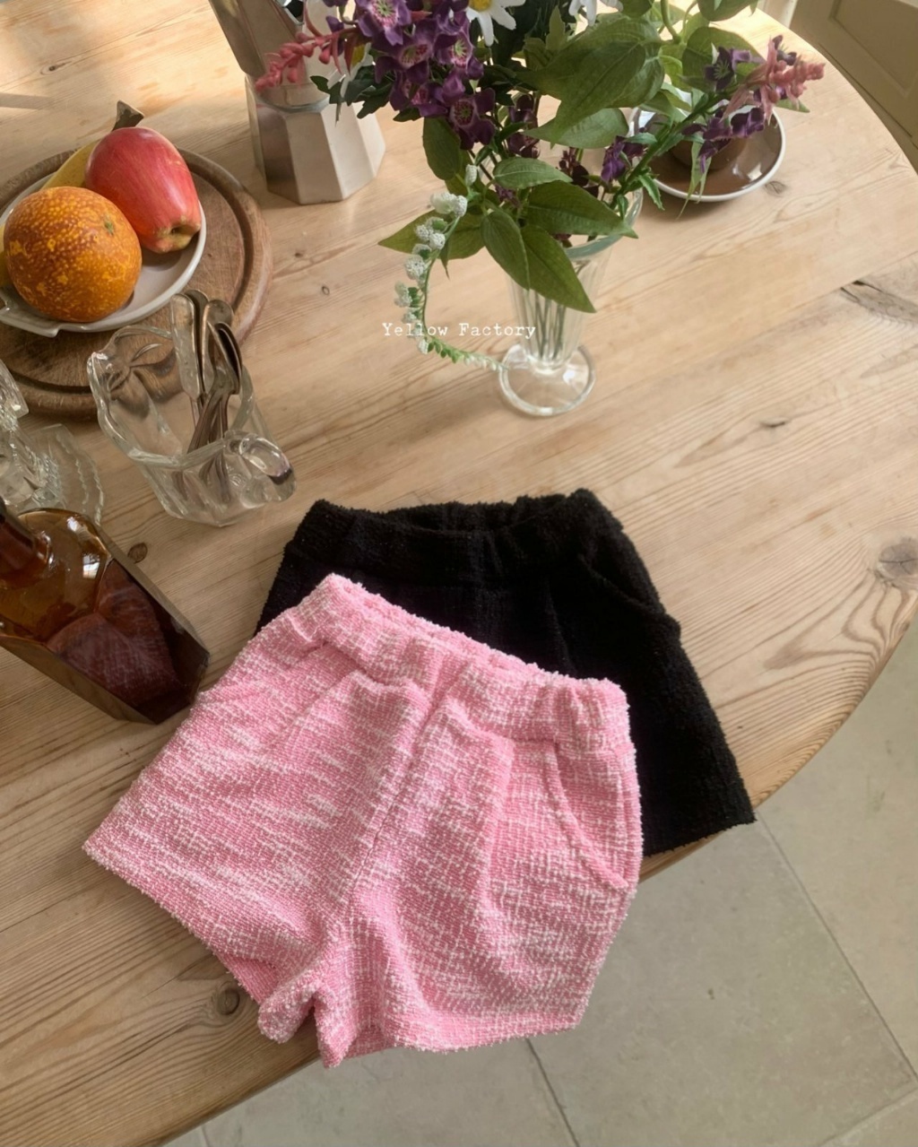 正韓春yellowfactory 小香風毛呢短褲