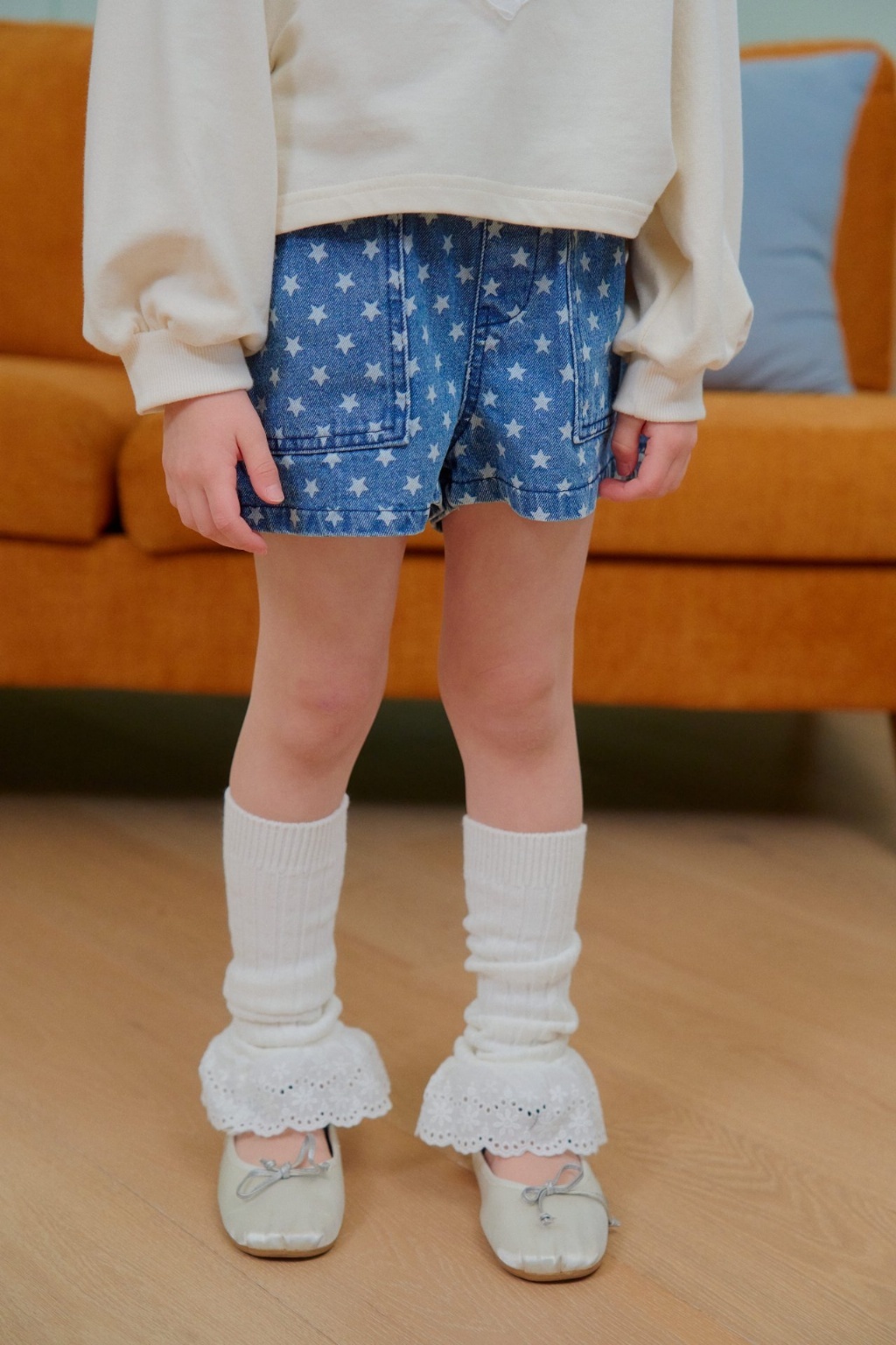 正韓春Chouchoushasha 星星牛仔短褲