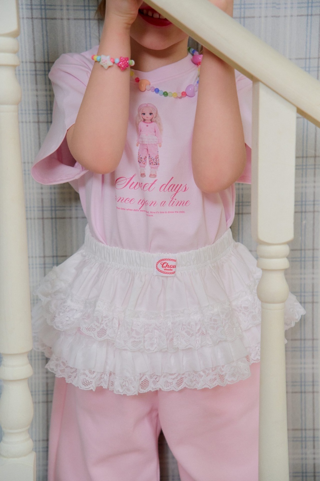 正韓春Chouchoushasha 芭比女孩短袖上衣