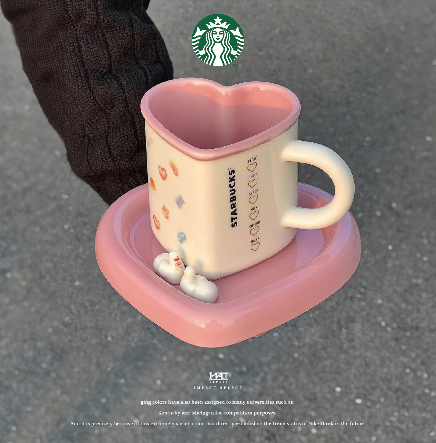 starbucks 星巴克 情人節限定 甜星噗噗鴨 愛心馬克杯盤組