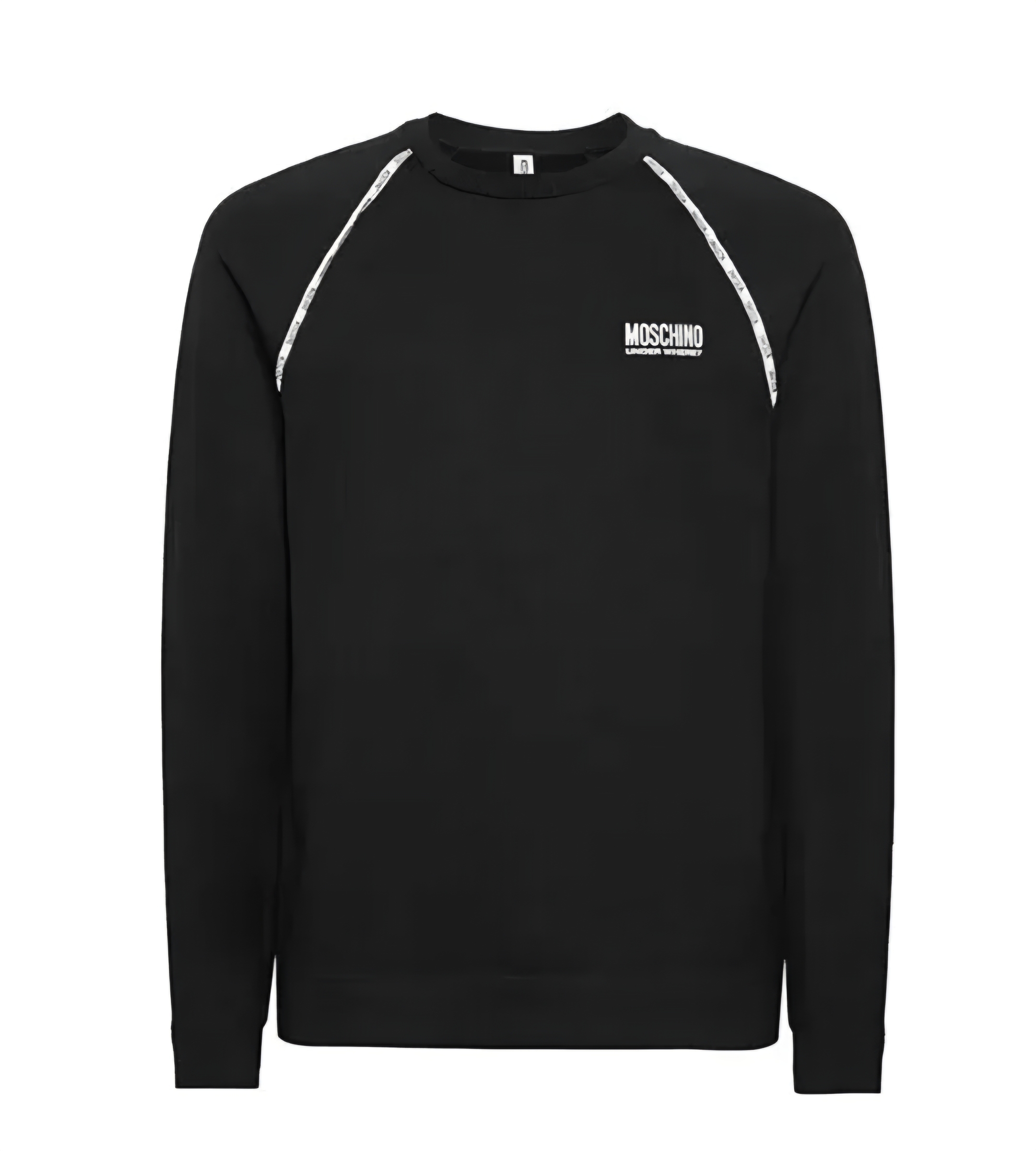 Moschino 黑色 併 白織帶logo 圓領衛衣 男女可穿