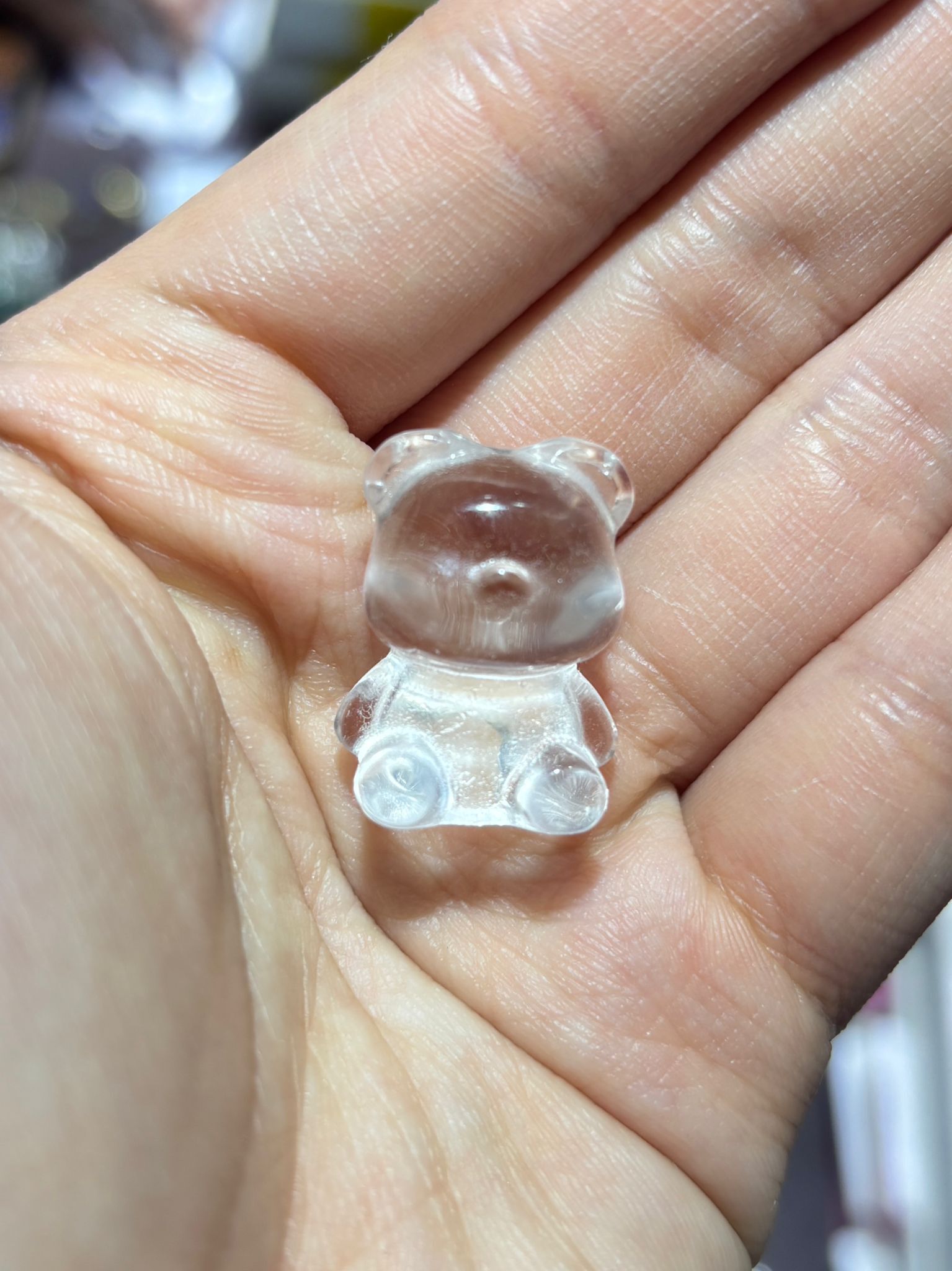 260211 - G55 白水晶小熊雕刻擺件1粒