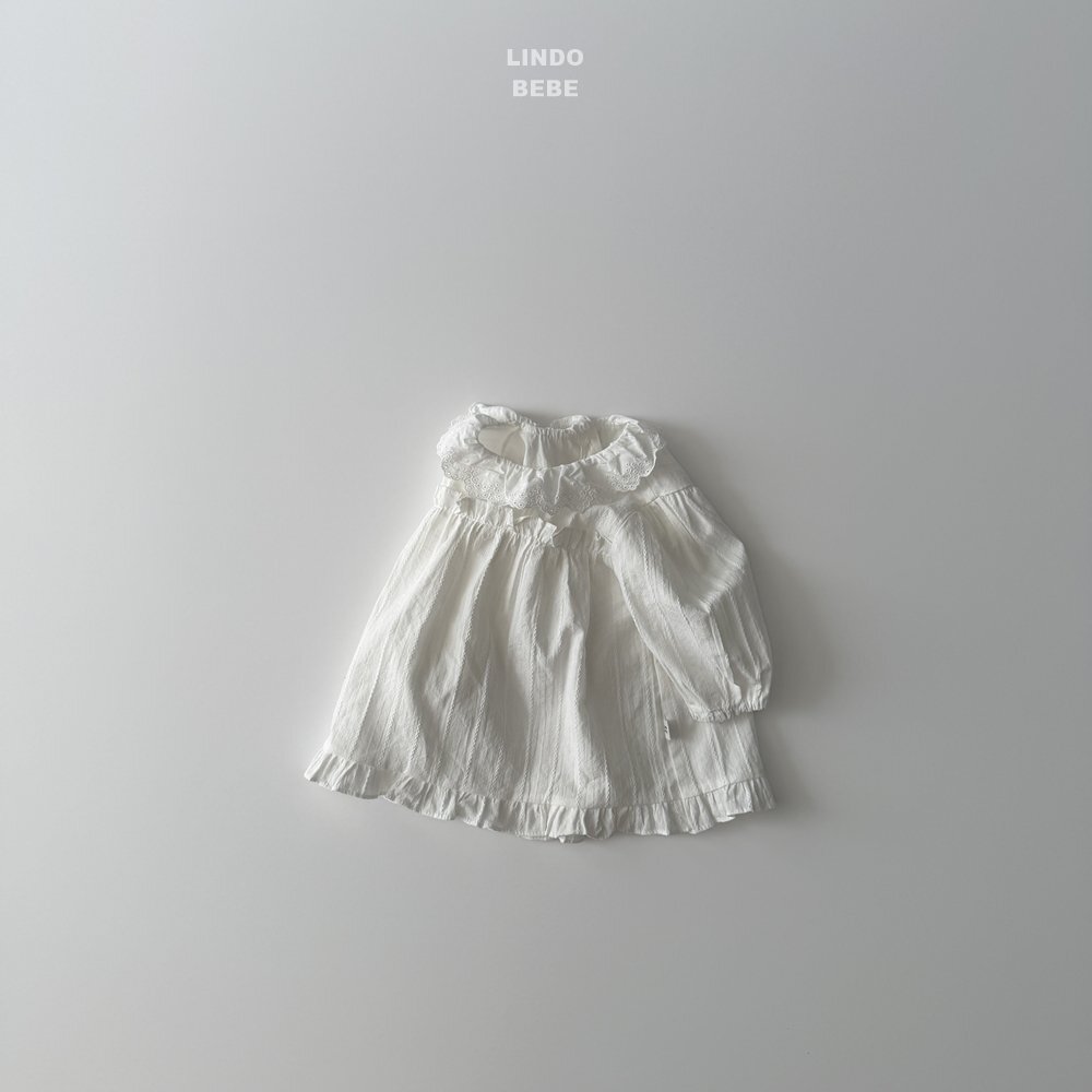 正韓春lindo 嫩嬰純淨花邊洋裝