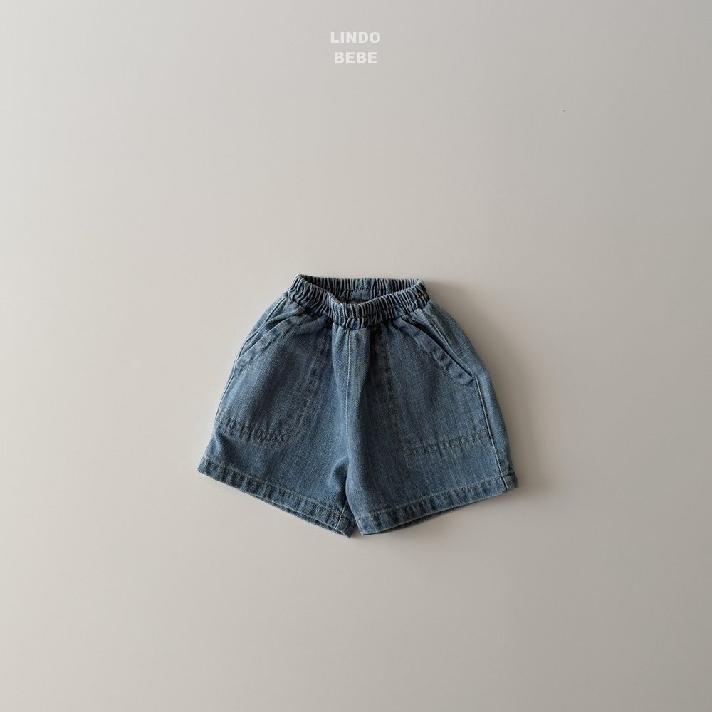 正韓春lindo 嫩嬰個性牛仔短褲