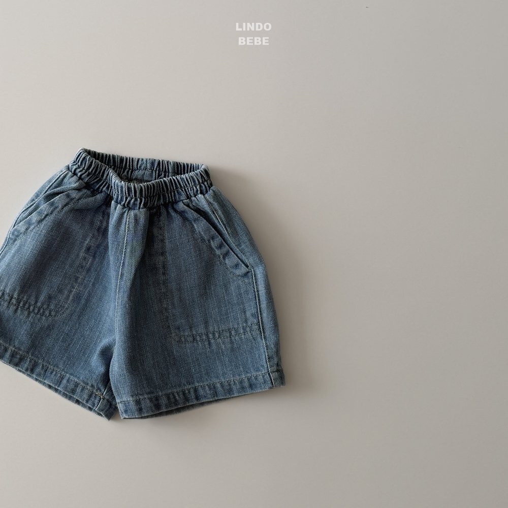 正韓春lindo 嫩嬰個性牛仔短褲