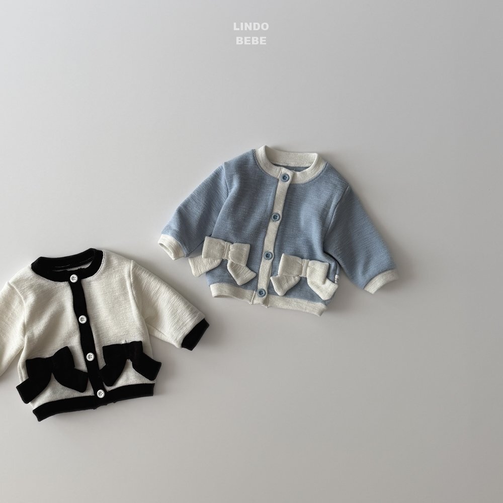 正韓春lindo 嫩嬰溫柔蝴蝶結外套