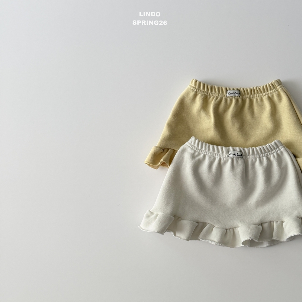 正韓春LINDO 小童鬆緊小標小短裙