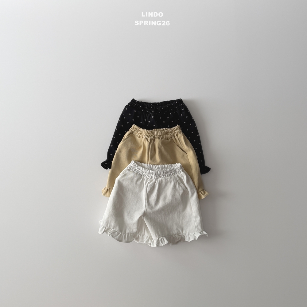 正韓春LINDO 小童三色花邊短褲