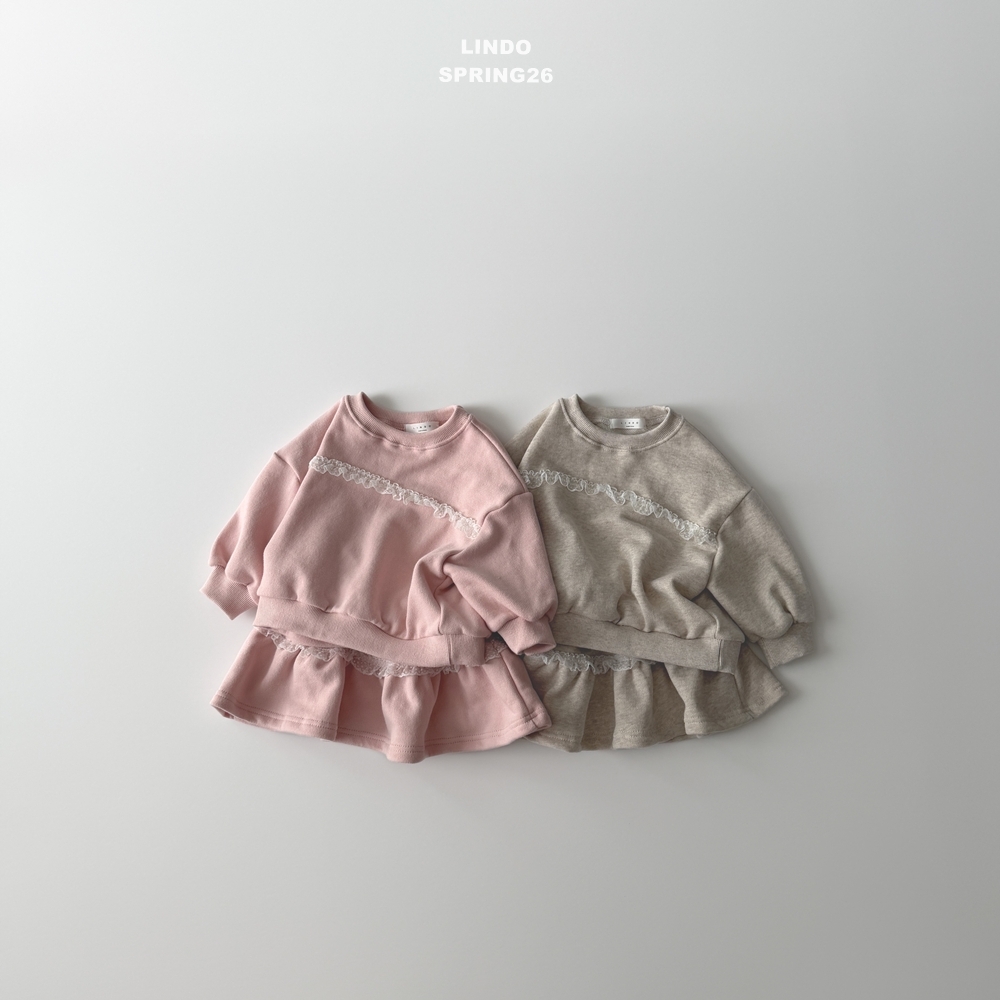 正韓春LINDO 草莓巧克力蕾絲套裝