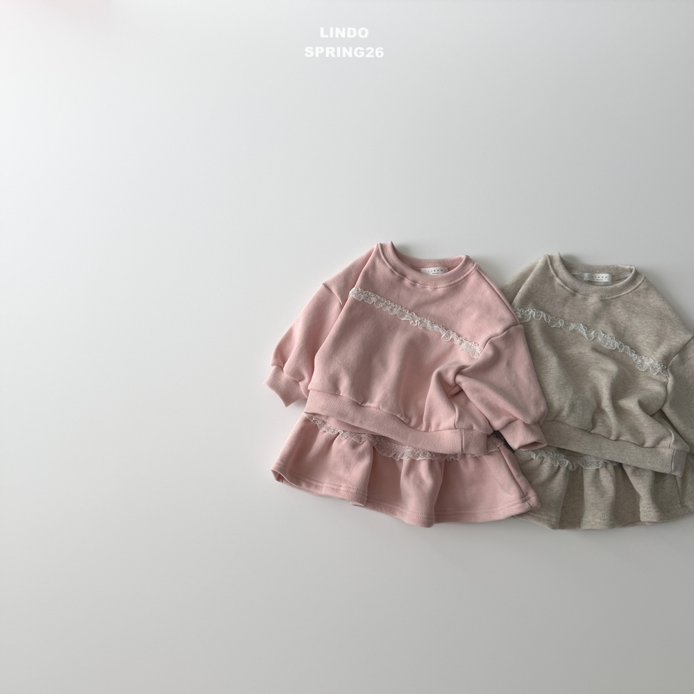 正韓春LINDO 草莓巧克力蕾絲套裝