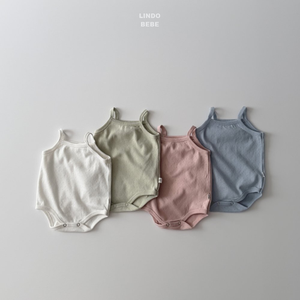 正韓春lindo 嫩嬰透氣軟綿吊帶包屁衣