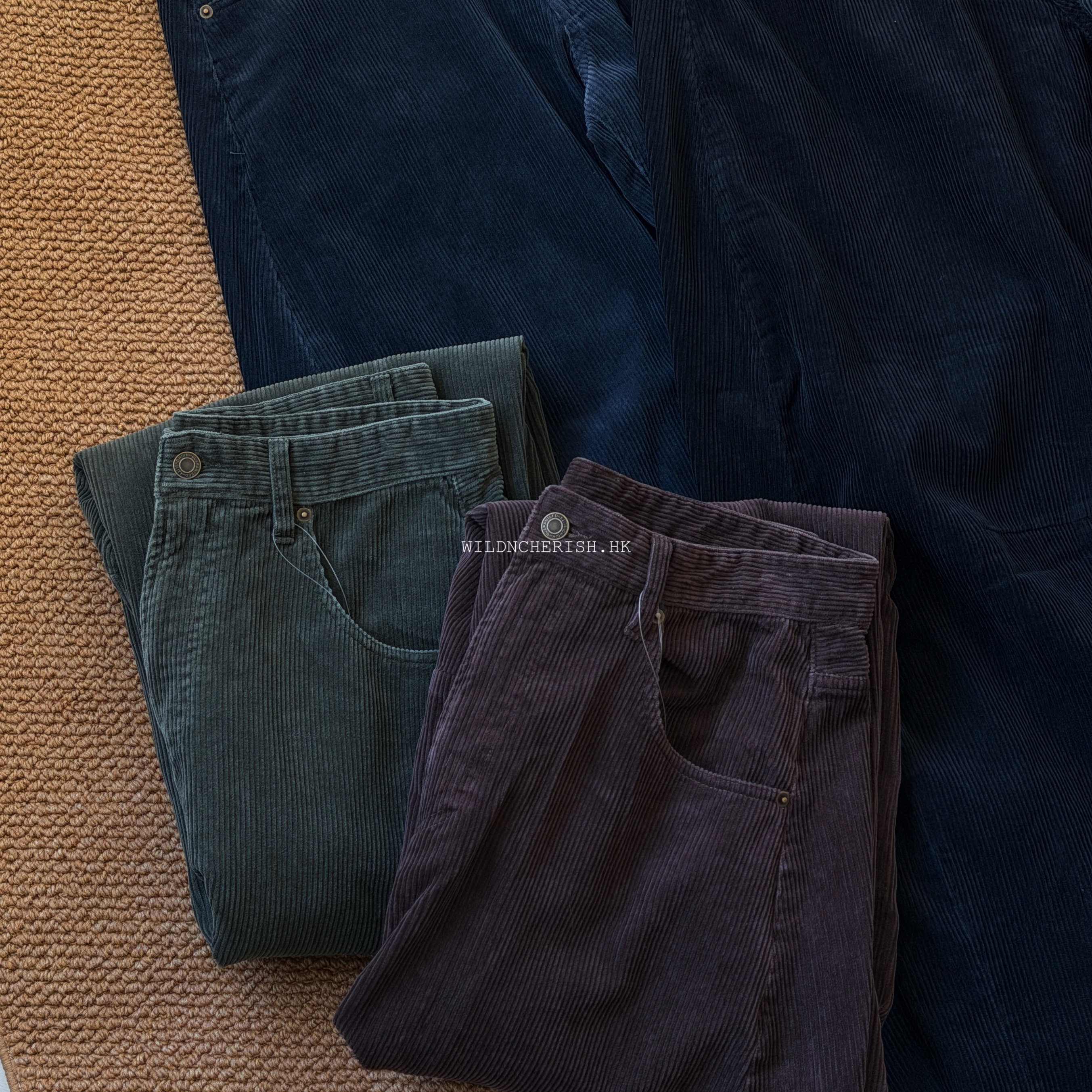 現貨 | Freak's Store Curved Corduroy Pants 寬版 洗燙 燈芯絨褲
