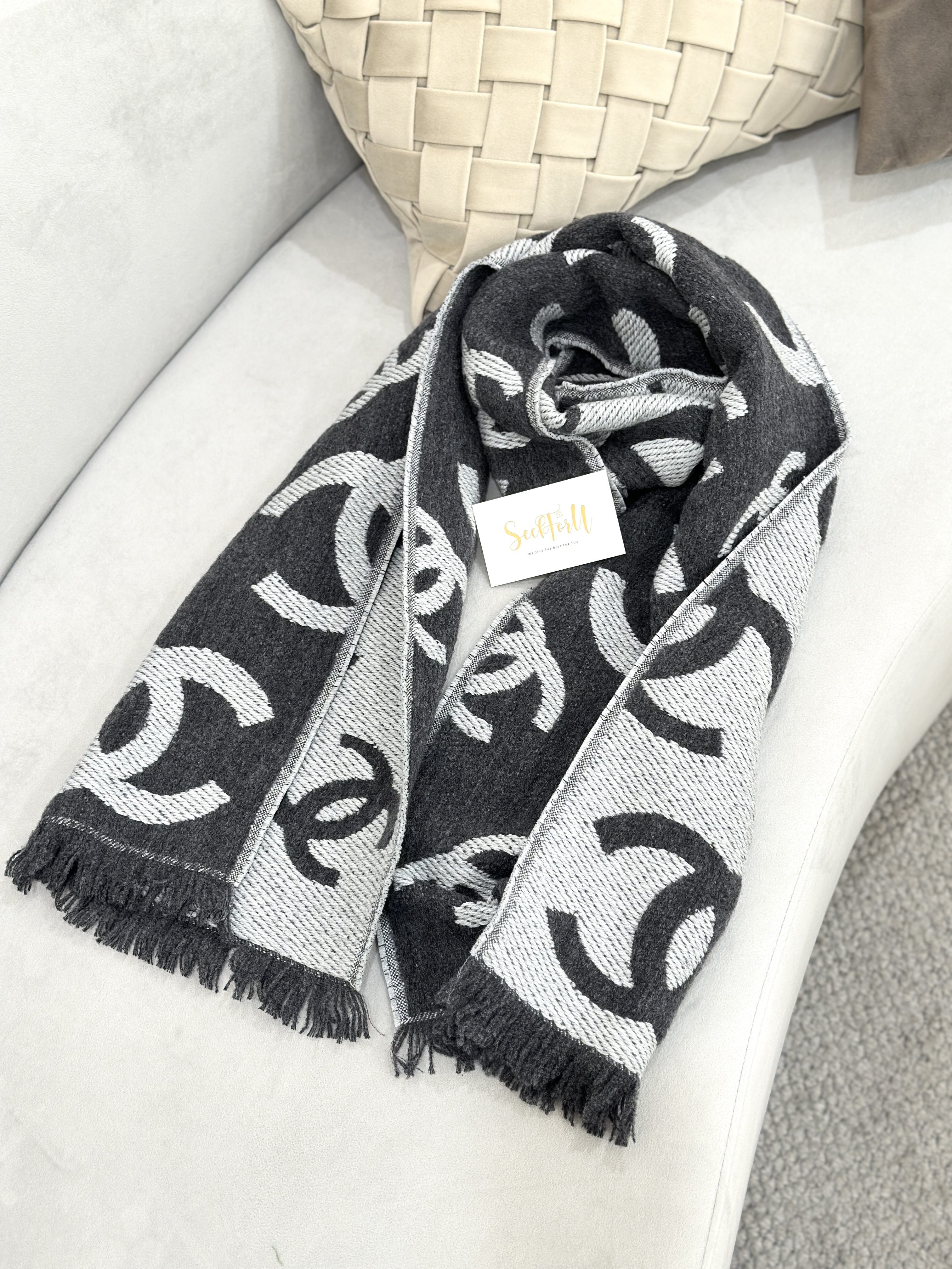 CHANEL Logo Scarf