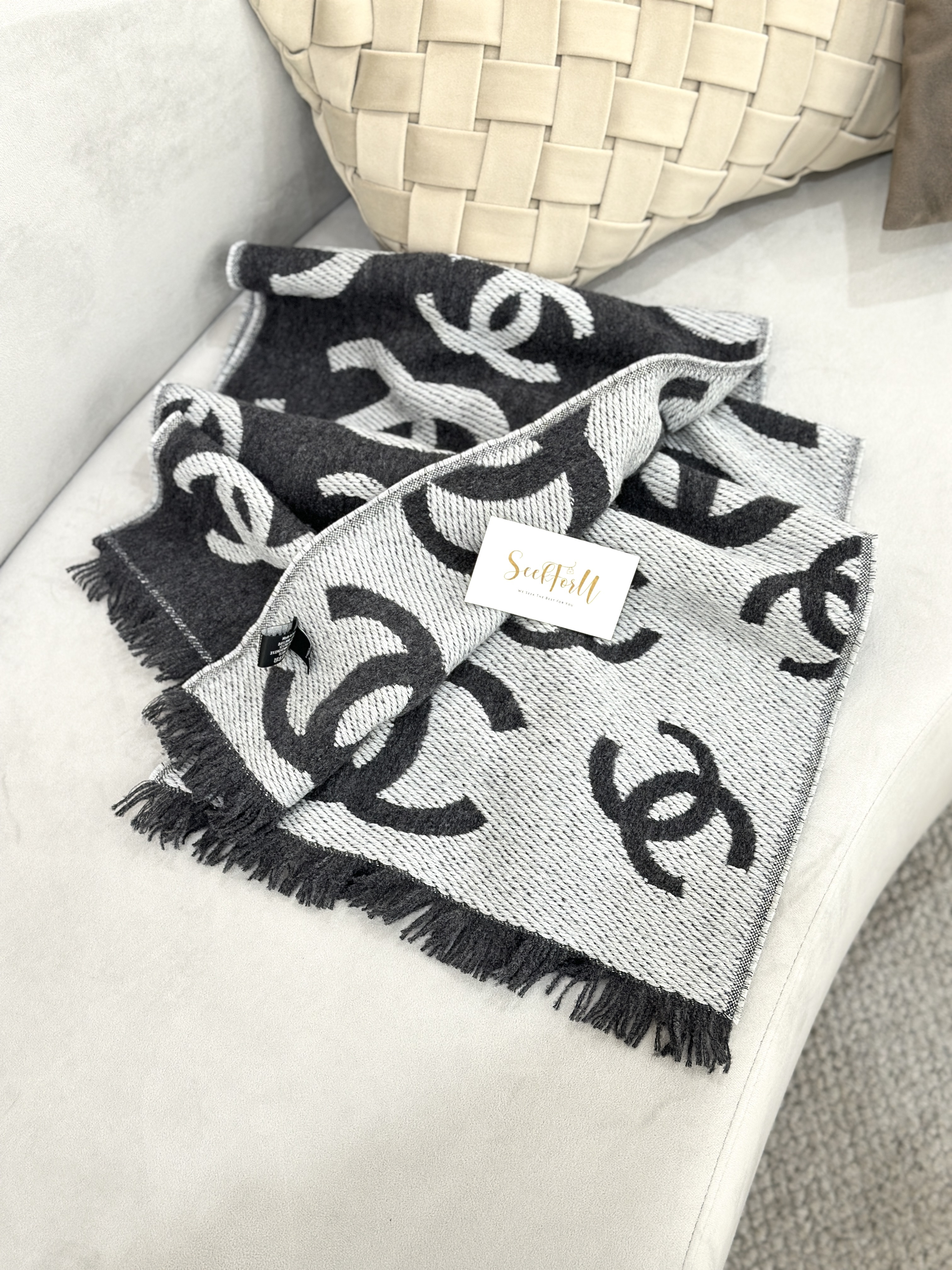 CHANEL Logo Scarf