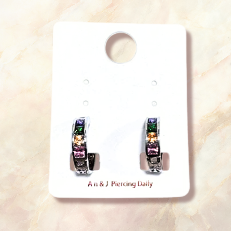 合金-易扣 排列多色方鋯