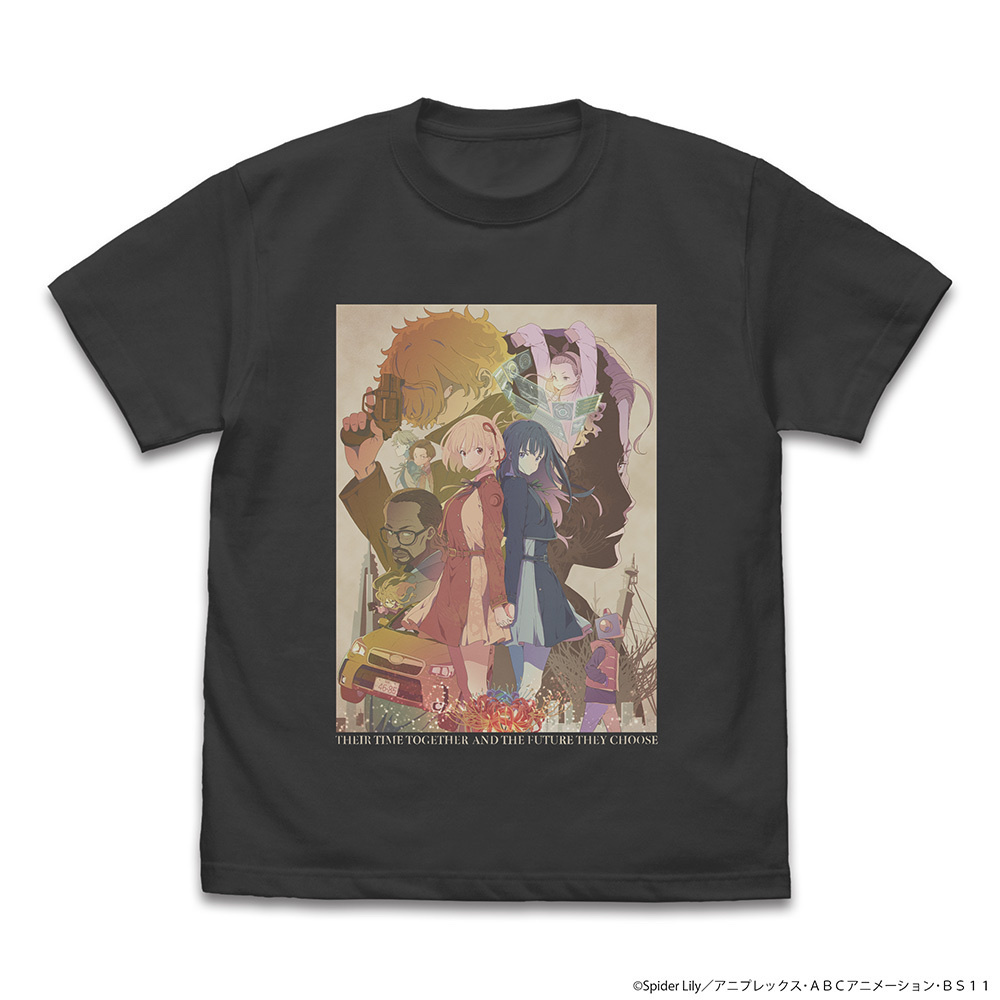 Cospa 022326 リコリス・リコイル キービジュアル フルカラーTシャツ [リコリス・リコイル] BLACK