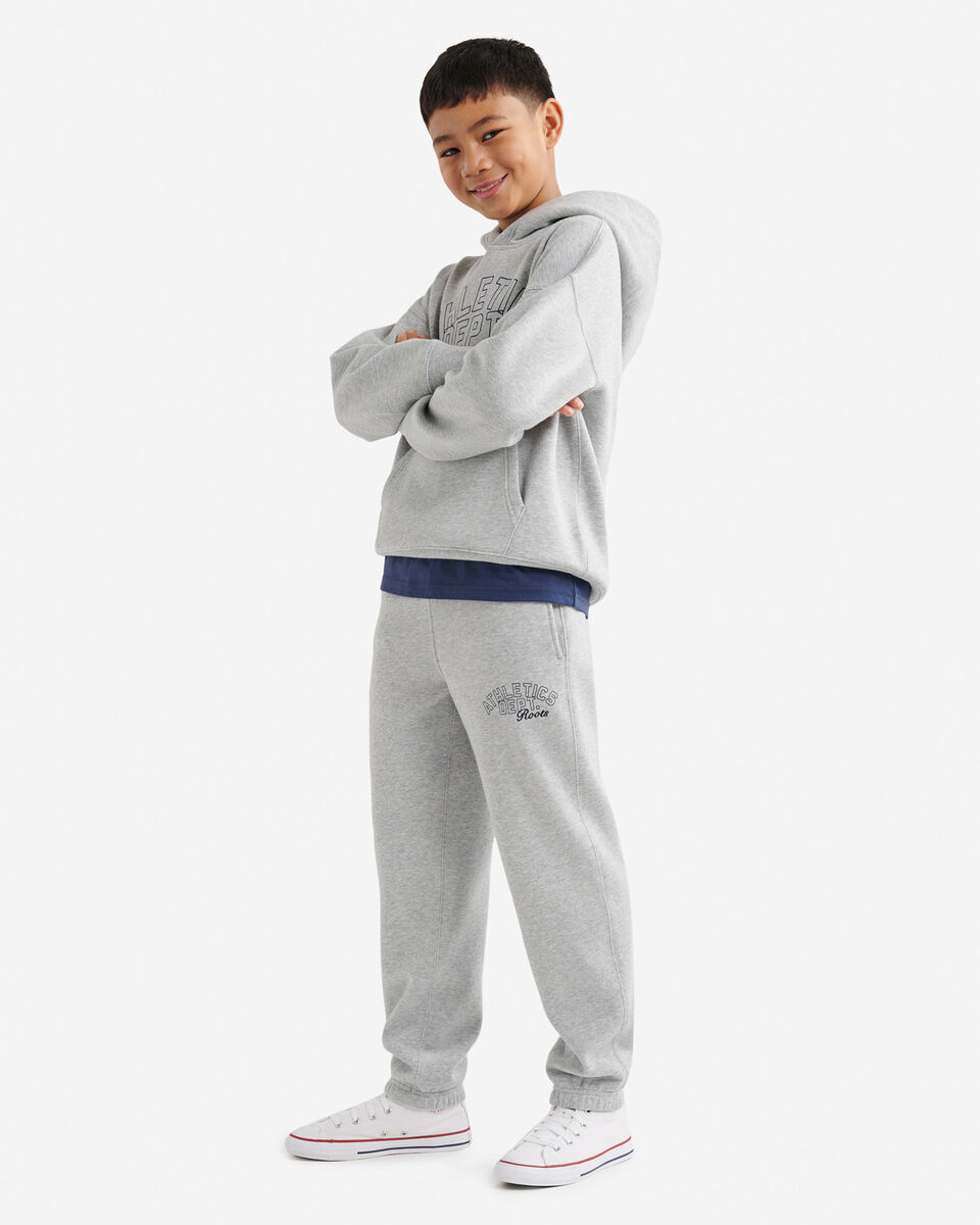 ROOTS 大童 運動系列 Athletic 寬版落肩  刷毛 帽TEE (2色)