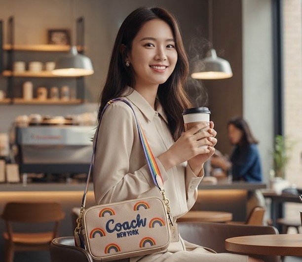 【預購】Coach H021156 Rainbow Theo相機包