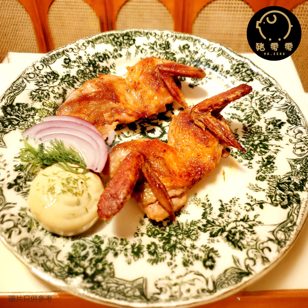 法國Cailles無添加激素鵪鶉胸連翼 300g 法國Cailles鵪鶉胸+翼 (300克) #無激素添加 (急凍:存放-18℃)