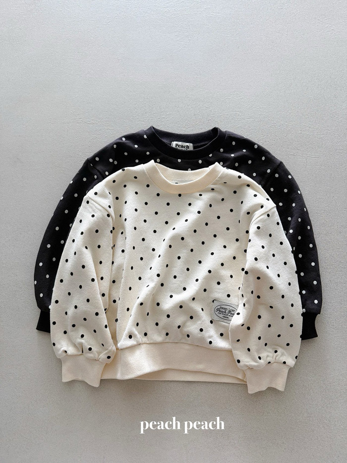 正韓春PEACHPEACH 兩色清新點點上衣