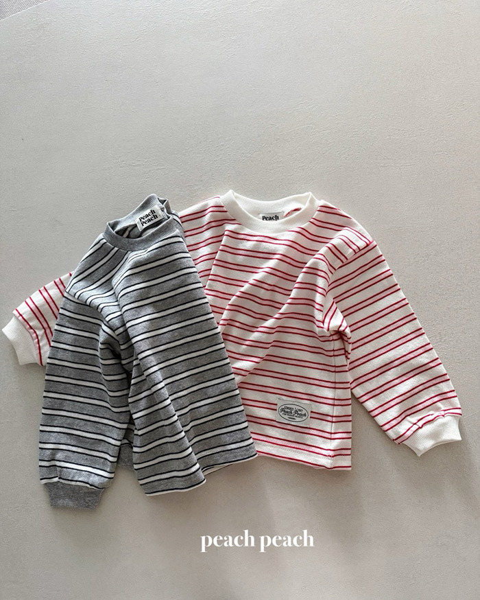 正韓春PEACHPEACH 親子裝_兩色美式條紋上衣