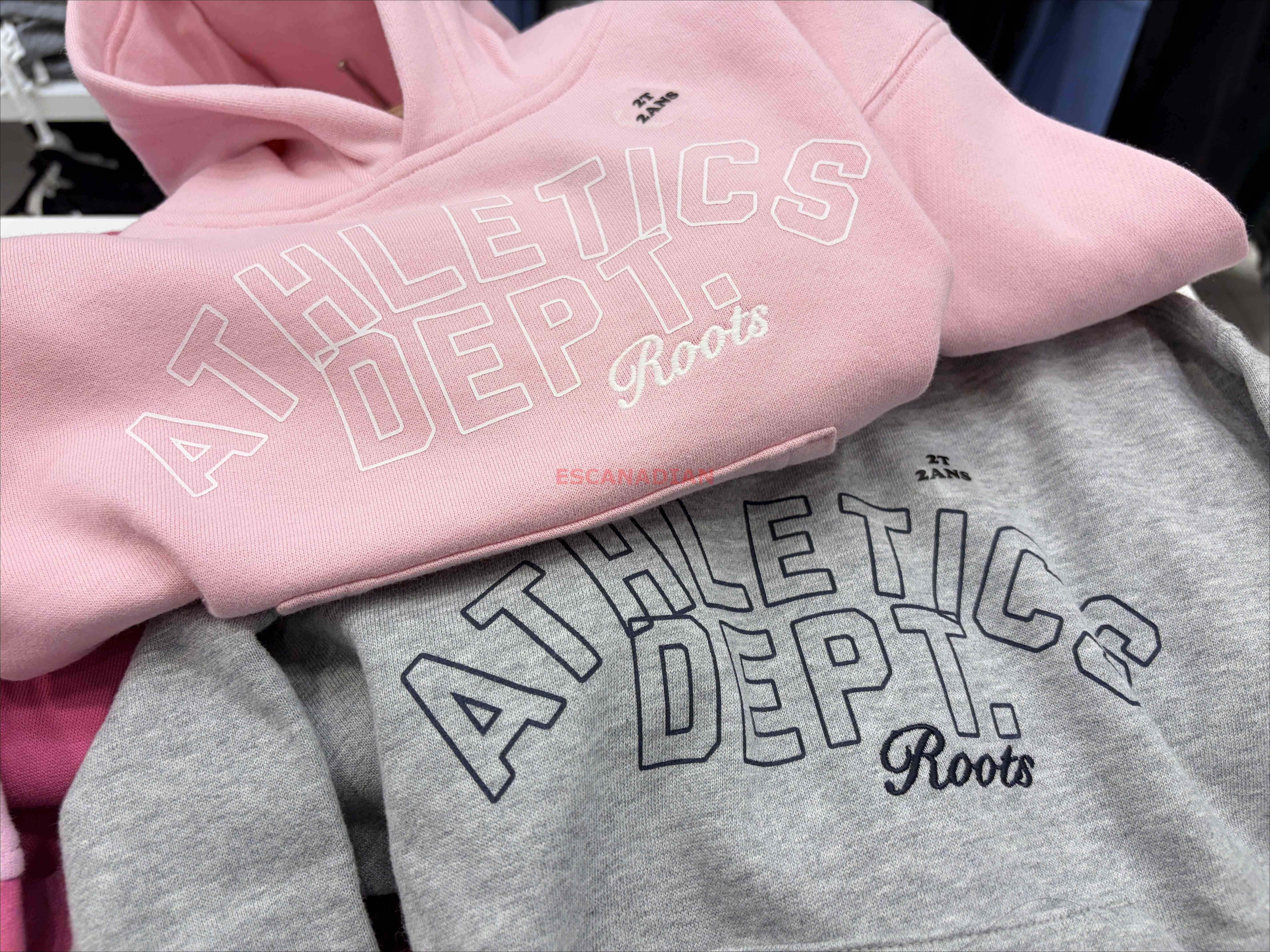 ROOTS 小童 運動系列 Athletic 寬版落肩 刷毛 帽TEE (2色)