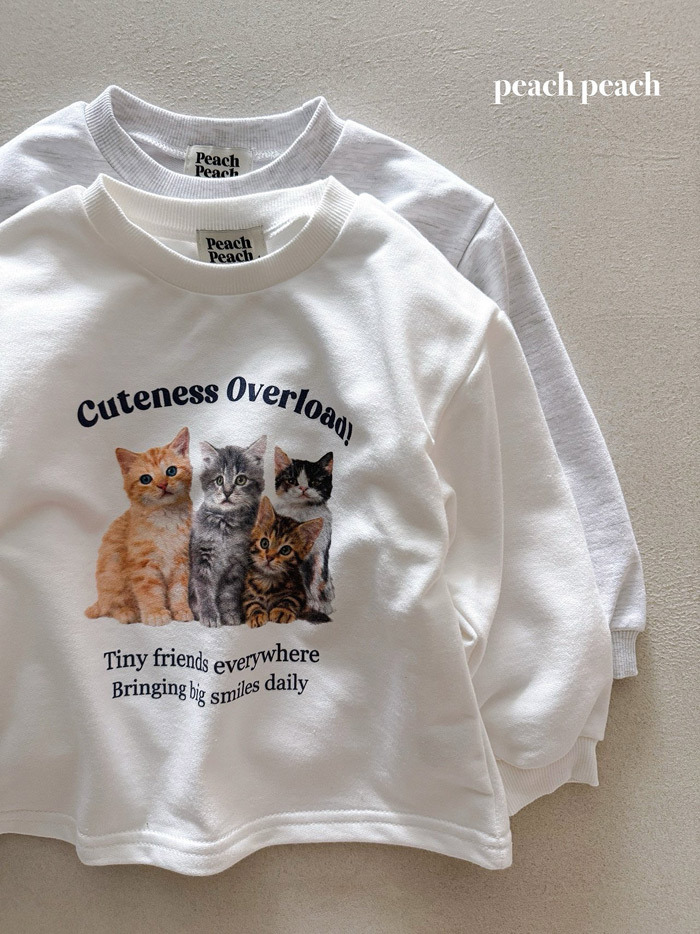 正韓春PEACHPEACH 親子裝_兩色可愛貓貓上衣