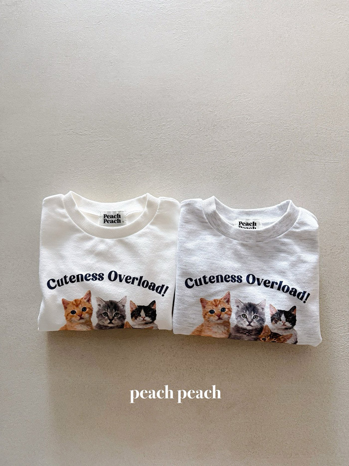 正韓春PEACHPEACH 親子裝_兩色可愛貓貓上衣