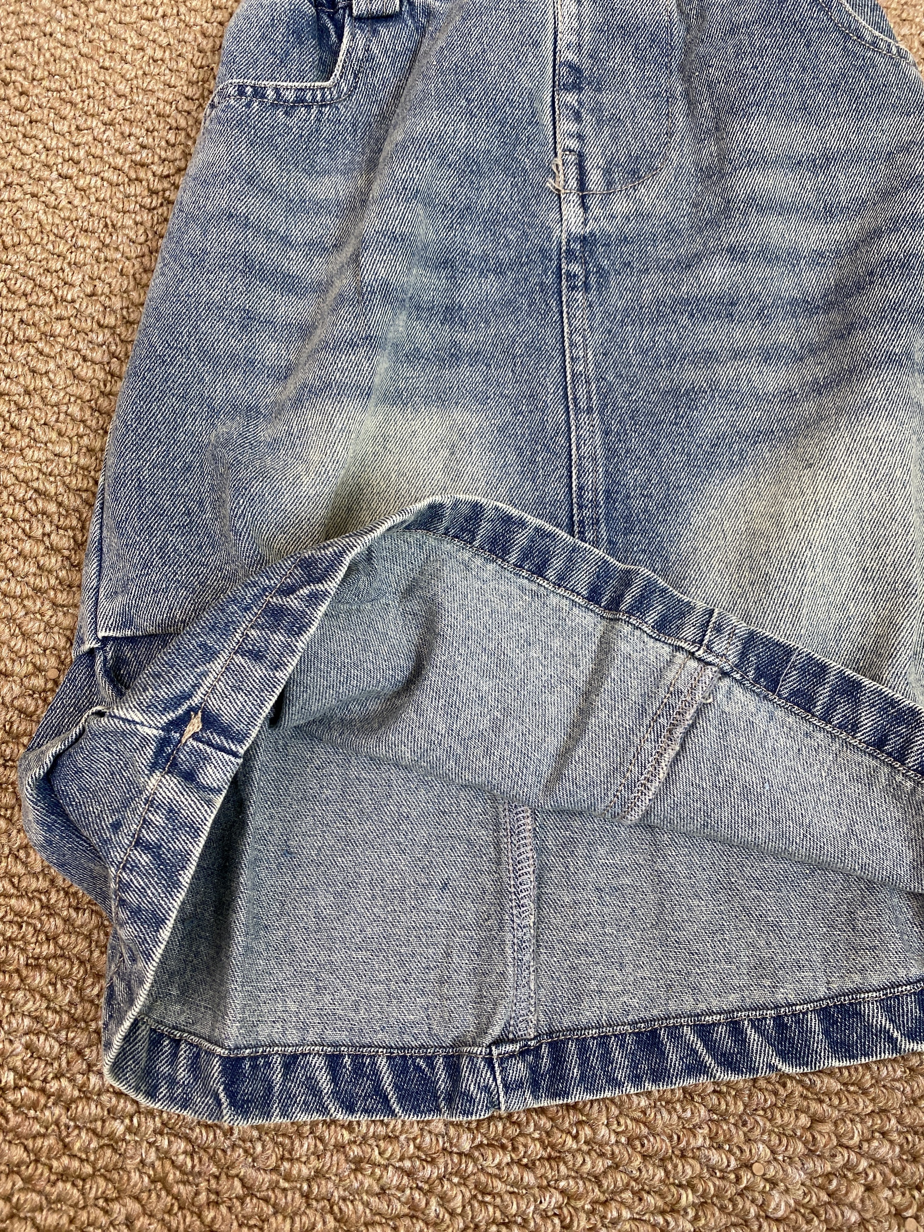 A04276側邊抓皺牛仔裙