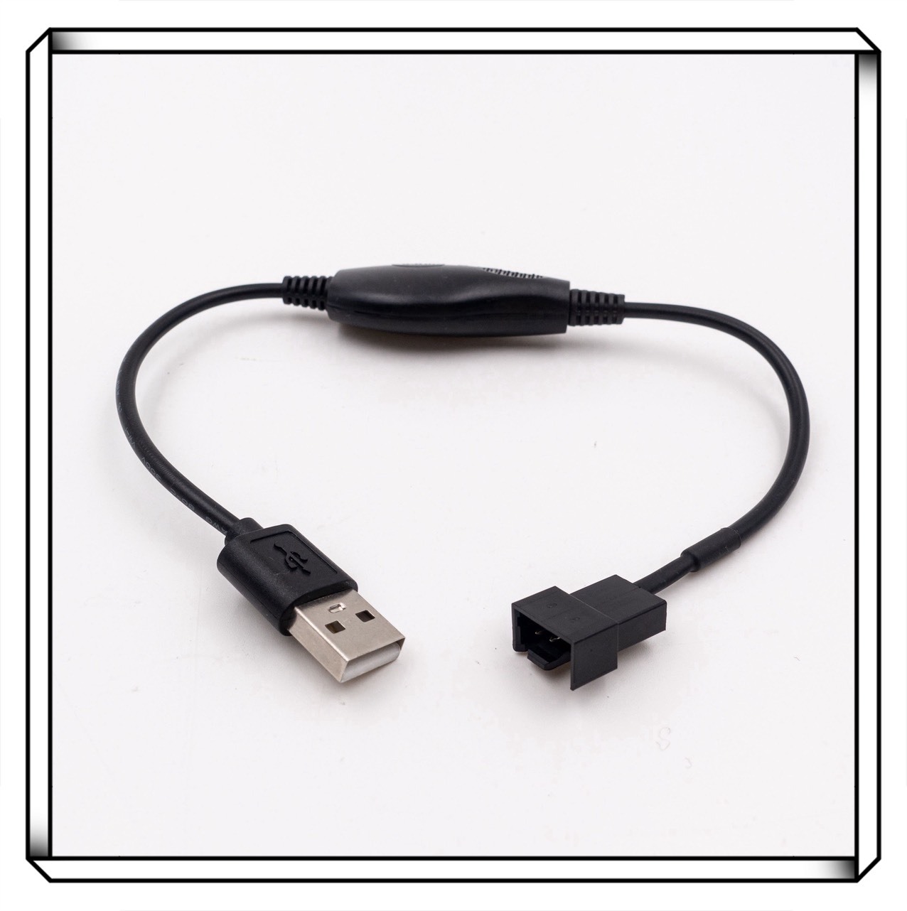 USB 風扇轉接線 5V轉12V 帶調速開關