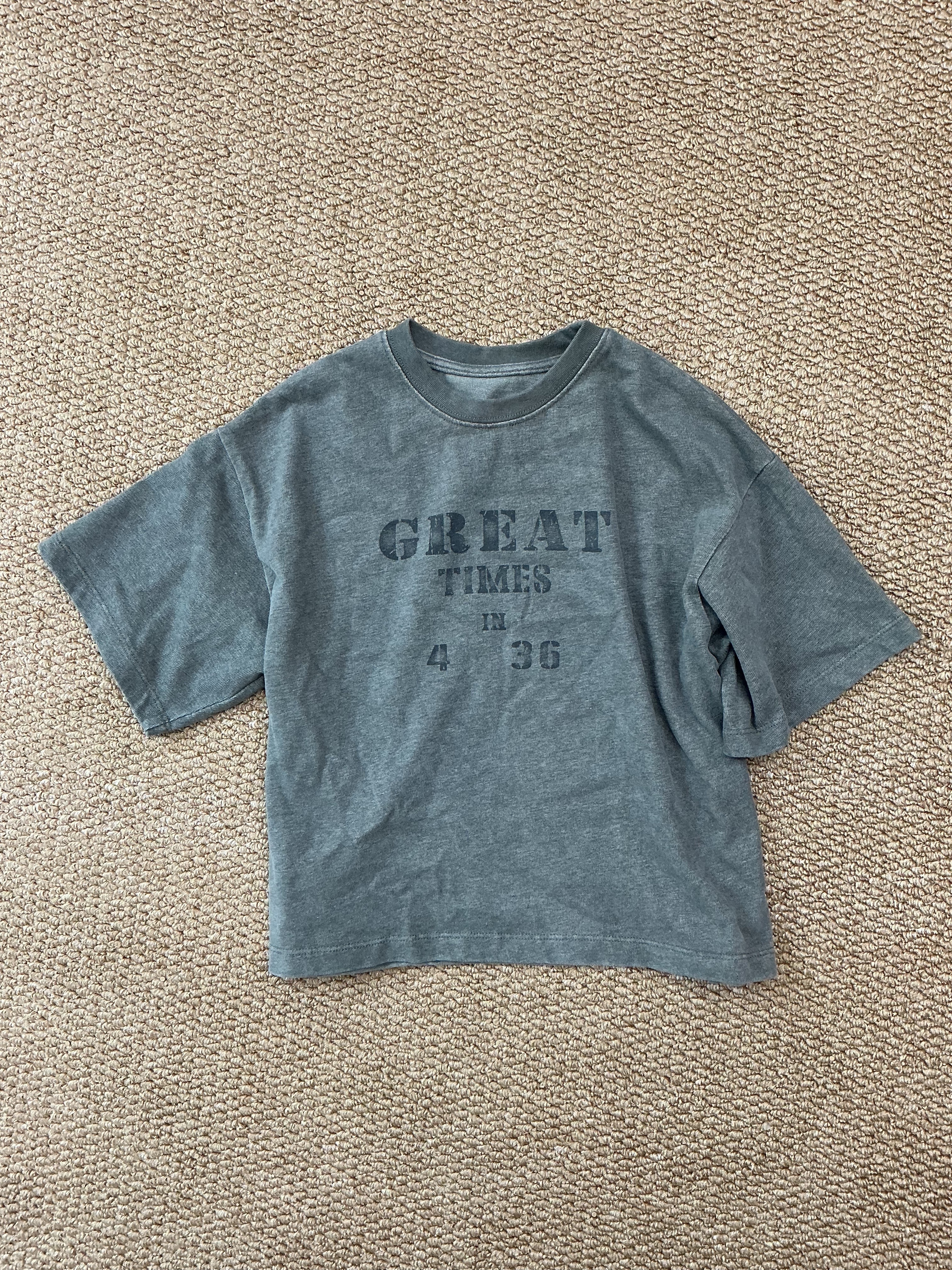 A04281水洗印花字母上衣