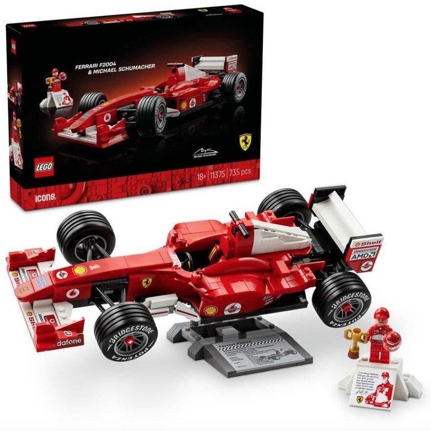 (預訂2026年3月) LEGO 11375   Icons Ferrari F2004 & Michael Schumacher