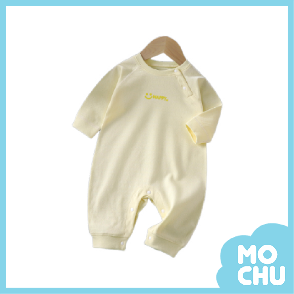 happy純色長袖連身衣(五色)
