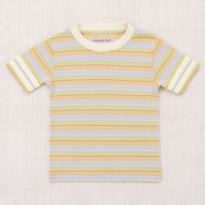 Misha & Puff 清新條紋T恤 Rec Tee - Mist Avenue Stripe