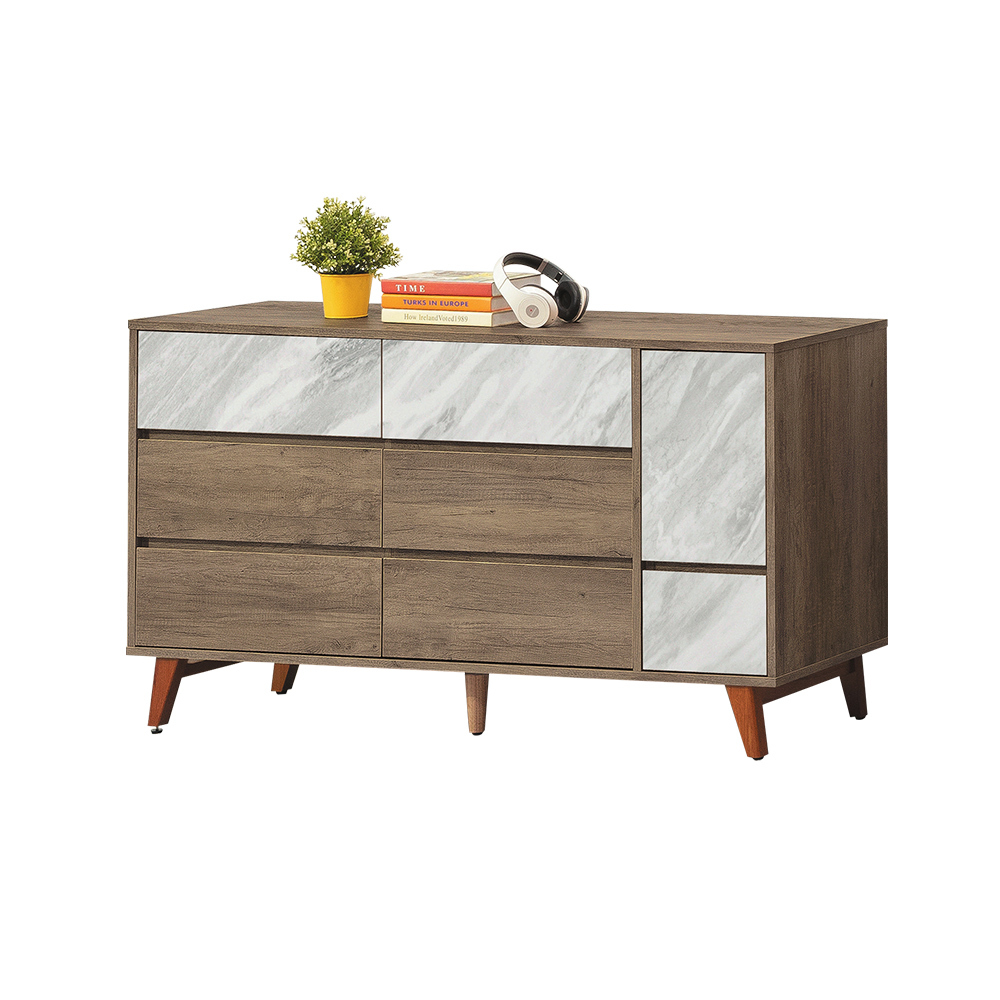 柏蒂家居-卡米爾5尺一門七抽斗櫃/七抽收納置物櫃