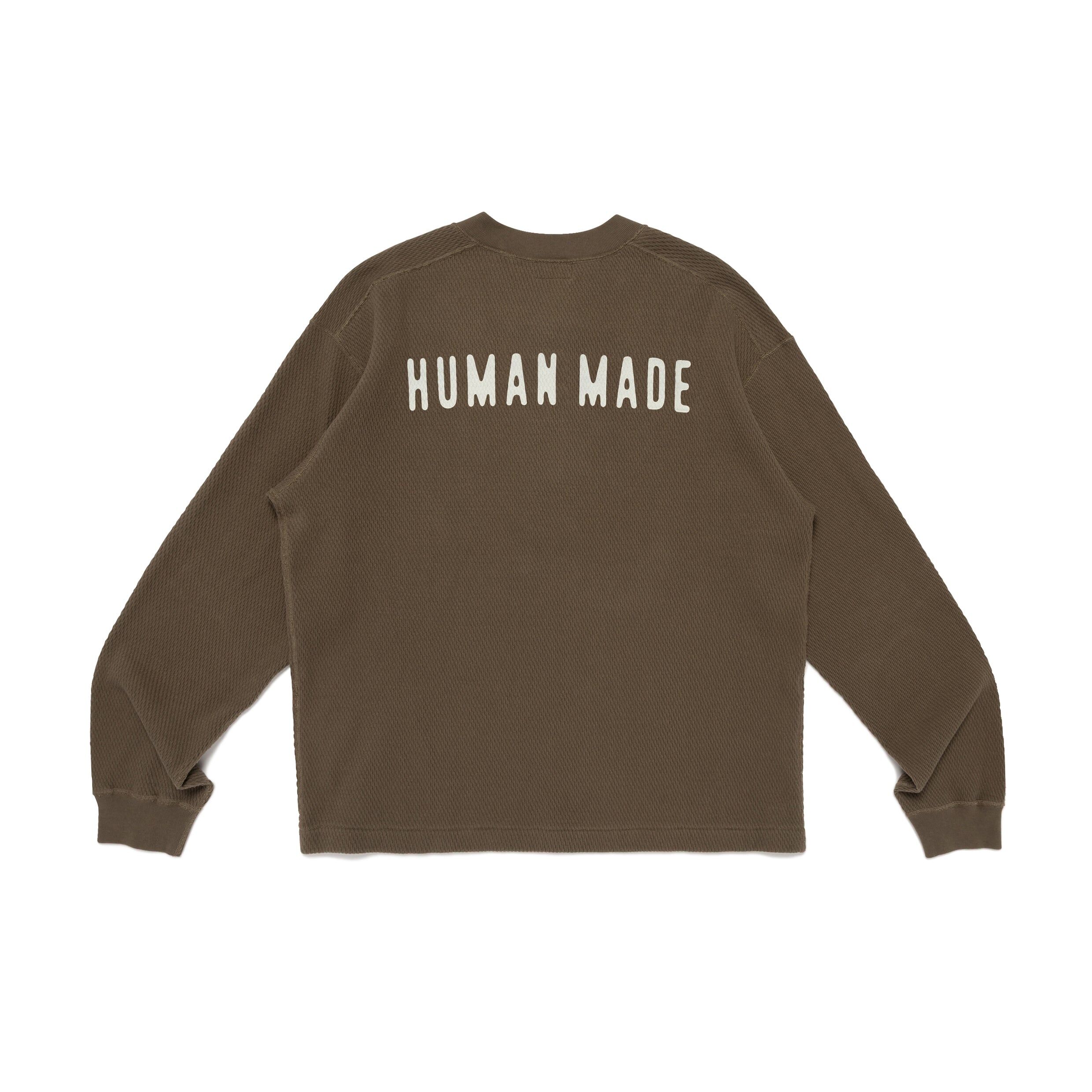 預購┃HUMAN MADE HENLEY NECK SHIRT 愛心 亨利領 華夫格 長袖 上衣