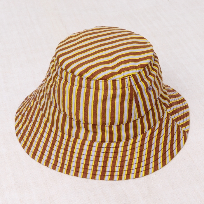 Misha & Puff  條紋漁夫帽 Bucket Hat - Cola Painterly Stripe