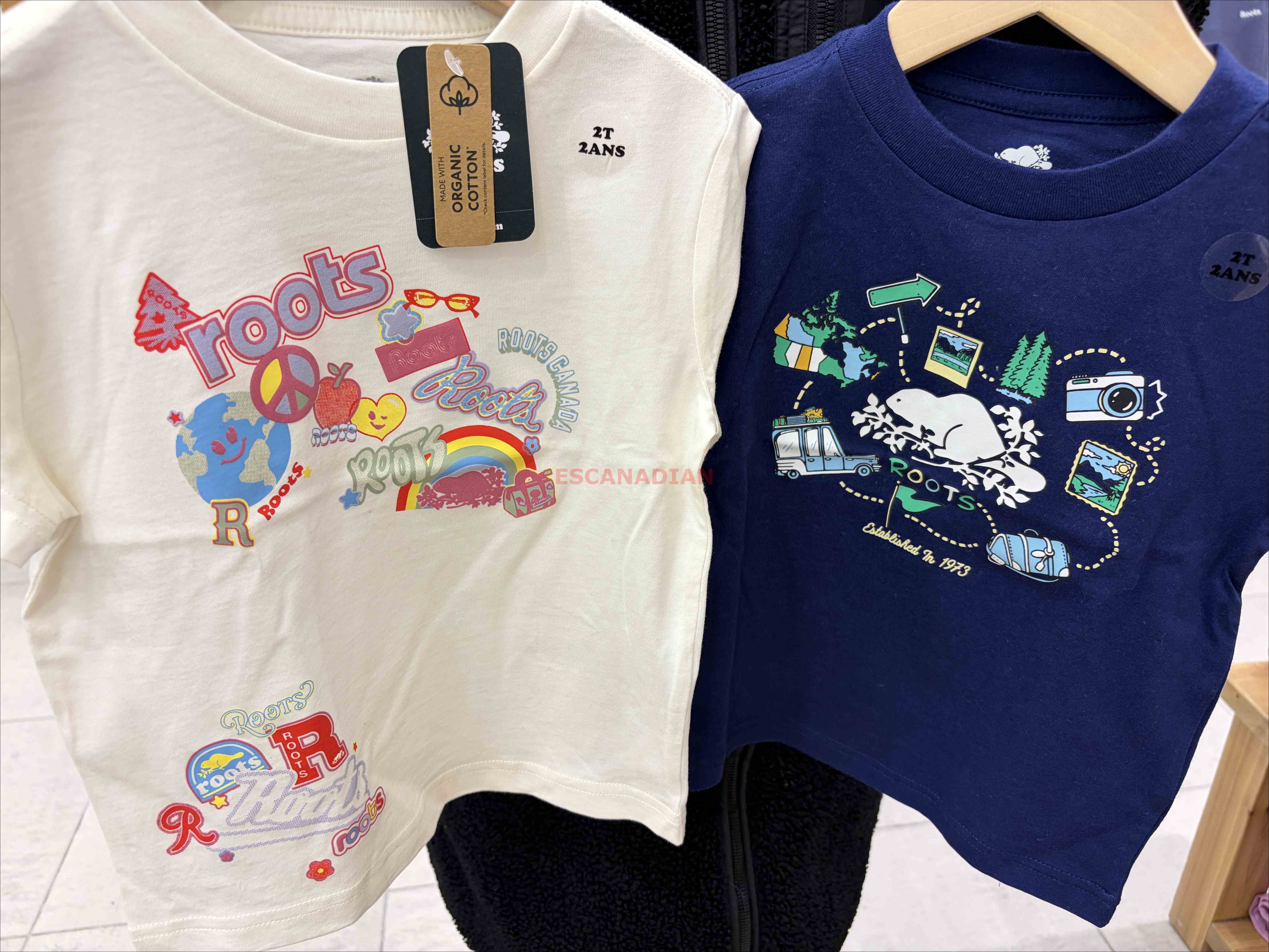 ROOTS 小童 戶外系列 公路旅遊 圖案 短TEE (2色)