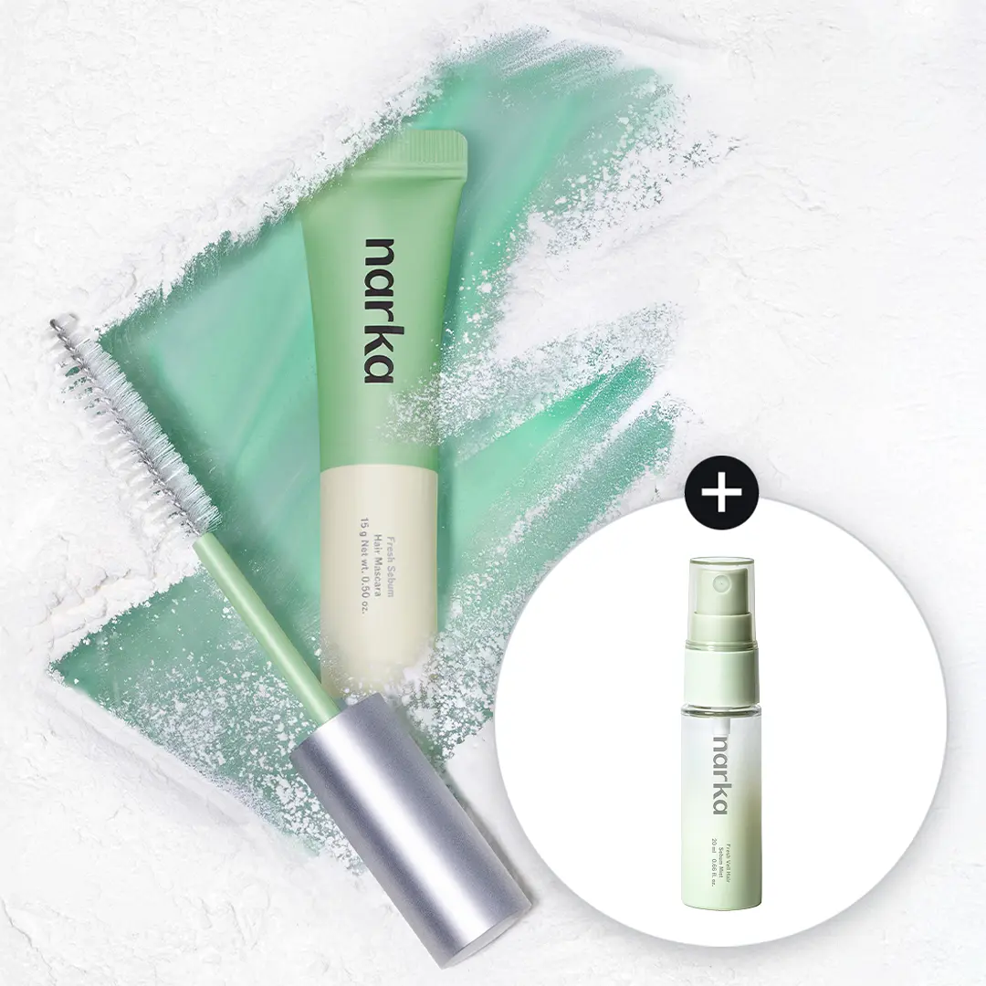 NARKA 碎髮整理瀏海控油刷15g +清爽控油噴霧 20ml | 油頭救星