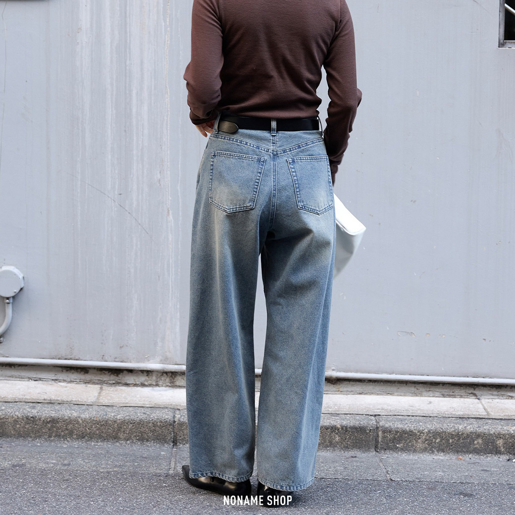 MONO-MART 寬鬆 闊腿 修身 牛仔褲 六色 (女款)