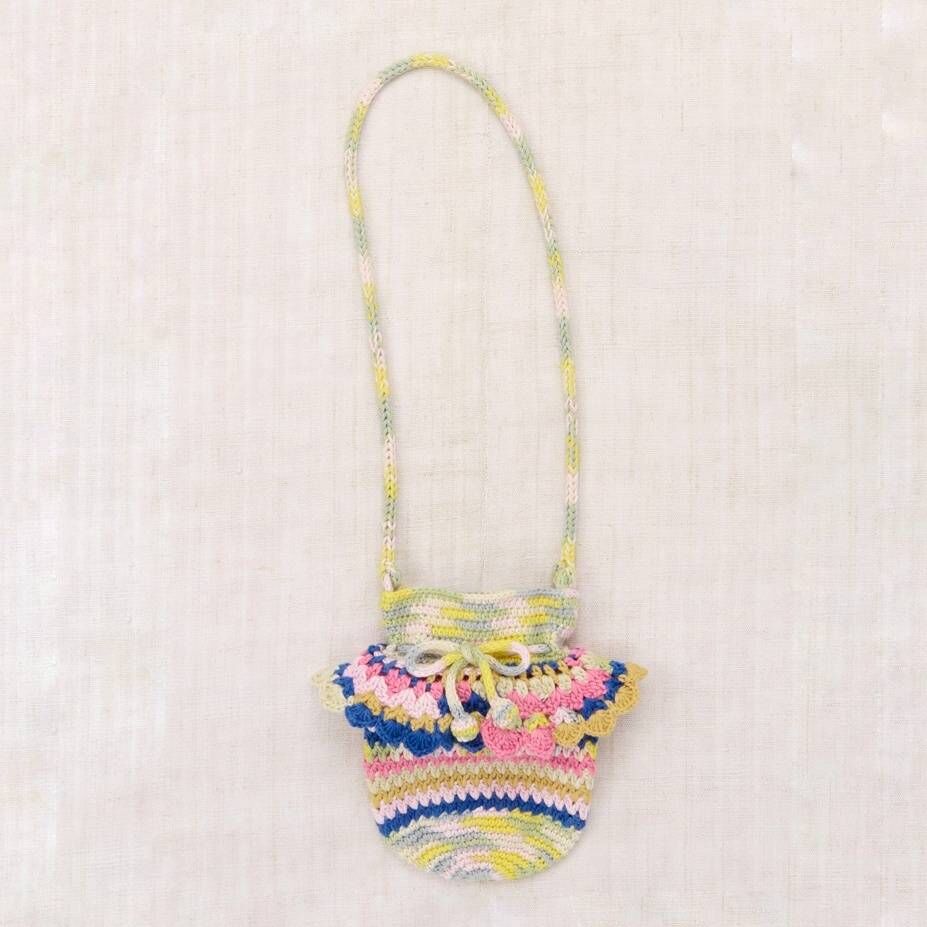 Misha & Puff  繽紛波浪邊編織包 Crochet Joya Shoulder Bag - Bubble Space Dye