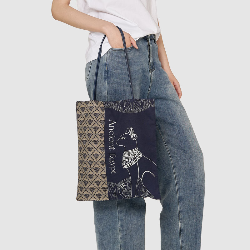 大英博物館｜安德森貓系列｜提花牛仔單肩包