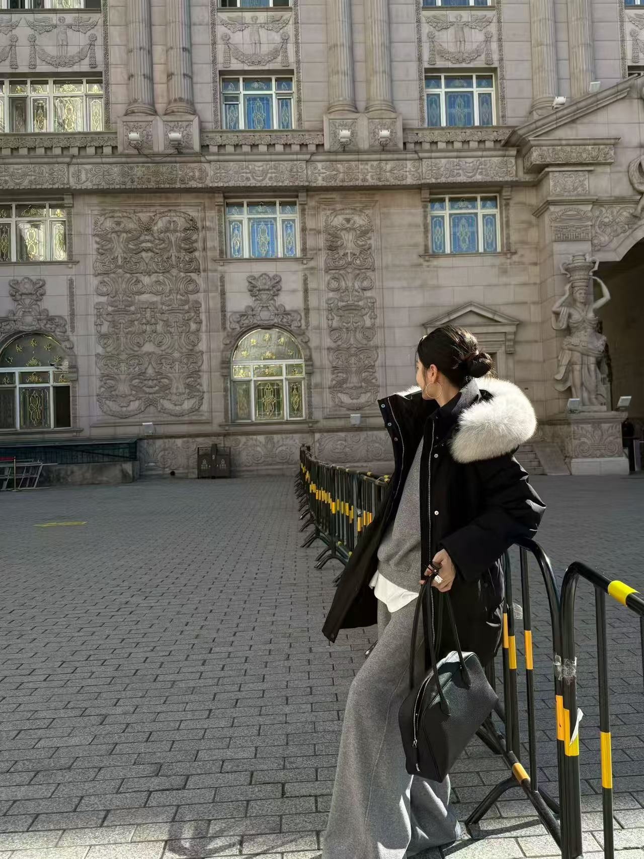 （現貨）#AG58 高訂皮草羽絨縮腰連帽外套(黑/杏/棕/橄欖綠)