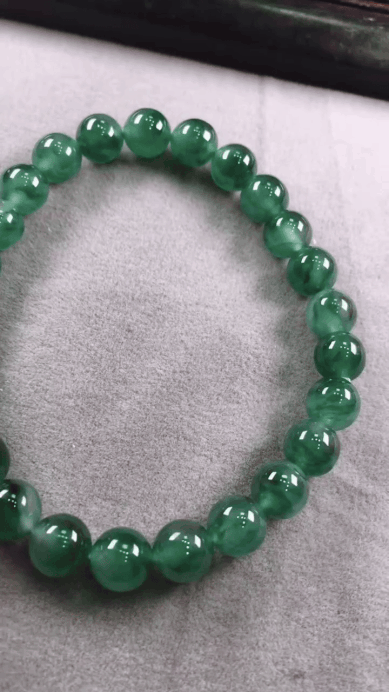 123319 翡翠手串 (7.8mm直徑)