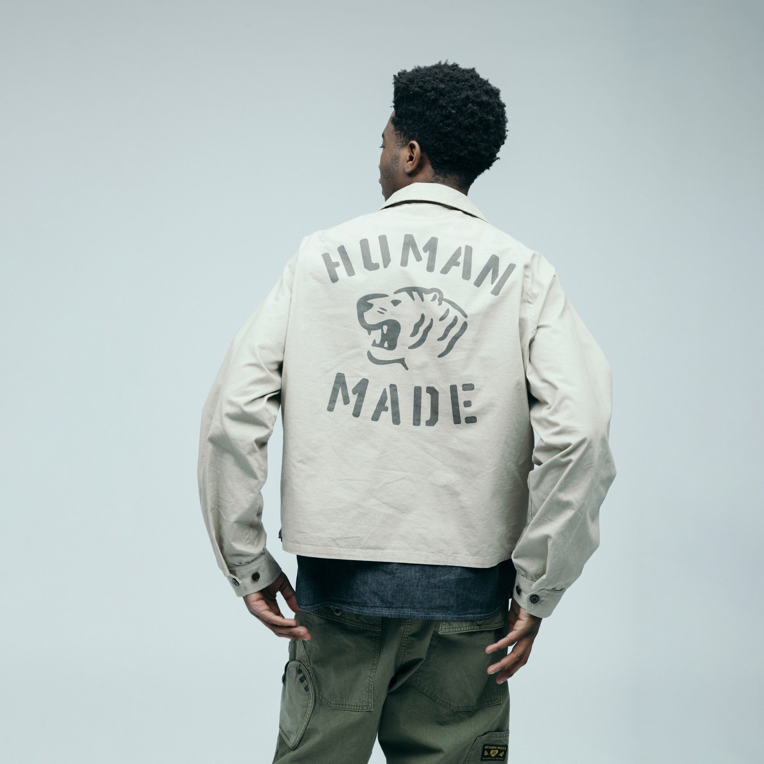 預購┃HUMAN MADE COTTON FLIGHT JACKET 老虎 軍風 寬鬆 抗撕裂布 外套