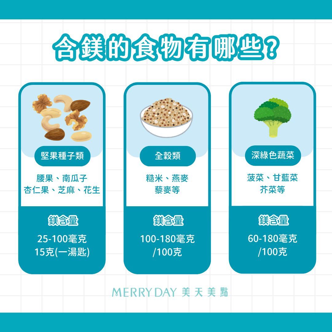 含鎂的食物有哪些？
