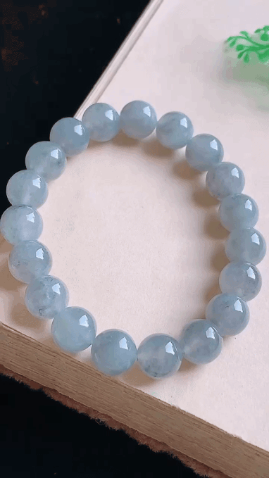 1235720 翡翠冰烏雞種手串 (10.3mm直徑)